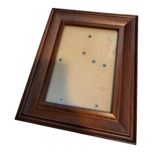 Solid Wood Picture Frame 8.5x6.5 Brown Classic Beveled Photo Gallery Wall